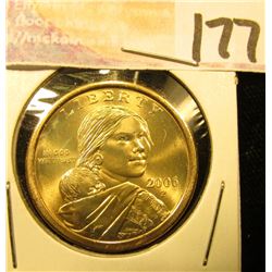 2006 P Gem Uncirculated Native American Dollar.