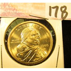 2008 D Gem Uncirculated Native American Dollar.