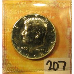 1968 S Proof Kennedy 40% Silver Half Dollar.