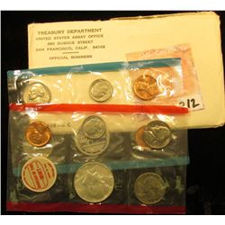 1968 40% Silver U.S. Mint Set, P & D, original as issued.