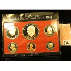 1978 S U.S. Proof Set. Original as issued.