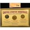 Image 1 : "United States Heritage Coin Collection", three-piece set in special case. Includes 1943 P World War