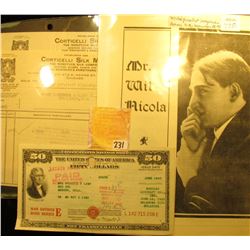 Advertising Broschure "Mr. Wil Nicola Magician", originally from Monmouth, Illinois, excellent condi