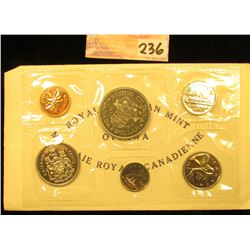 1871-1971 British Columbia, Canada six-piece Mint Set with Commemorative Dollar in original envelope