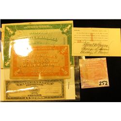 Hand-signed $40 Scrip Chicago, April 1, 1873 at the American Exchange National Bank, New York; 1910 