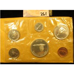 1867-1967 Canada  Confederation  Uncirculated Coin Mint Set in original cellophane and envelope as i