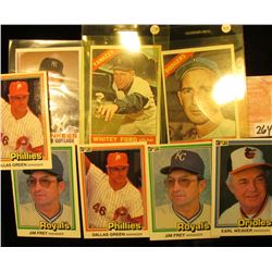(5) different 1981 Donruss Baseball Cards; 1966 Original Topps #100 Sandy Koufax & Whitey Ford # 160
