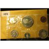 Image 2 : 1965 Canada six-piece Mint Set with .800 Fine Silver Voyageur Dollar in original envelope as issue.
