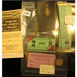 Booklet with tassle  Iowa Military Ball University of Iowa...Nineteen Hundred Thirty-Three ;  Des Mo