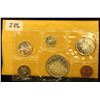 Image 1 : 1965 Canada six-piece Mint Set with .800 Fine Silver Voyageur Dollar in original envelope as issue.