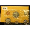 Image 1 : 1965 Canada six-piece Mint Set with .800 Fine Silver Voyageur Dollar in original envelope as issue.