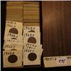 Image 1 : 3 1/4" x 6 1/4" Stock Box double row box full of 1 1/2" carded Lincoln Cents dating 1925D-1926D, man