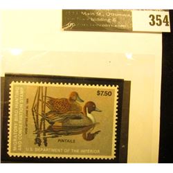 1983 RW50 Federal Migratory Waterfowl $7.50 Stamp, Unsigned, and unused. Gem.