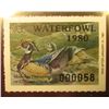 Image 2 : 1980 Missouri Migratory Waterfowl Stamp, MO2, unsigned, VF, NH. Wood Ducks.