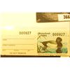 Image 1 : 1981 Missouri Migratory Waterfowl Stamp, MO3a, unsigned, VF, NH. Lesser Scaup.