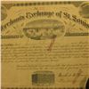 Image 2 : Jan. 3rd, 1882 9 3/4" x 11 1/2" "Merchants Exchange of St. Louis Certificate of Membership", with vi