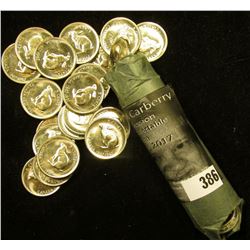 1867-1967  Hare  Confederation Original BU Roll of Nickels in original paper wrapper. (40 pcs.).