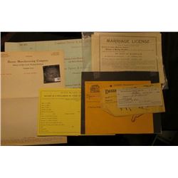 Unused Letter Head "Order Dexter Manufacturing Company Makers of High Grade Washing Machines Fairfie