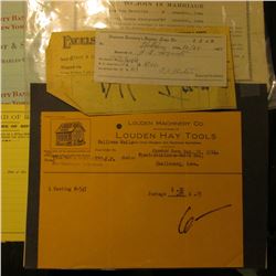 (3) 1928 & 1931 Invoices "Brighton Canning Company Manufacturers of Pure Food Products Brighton, Iow