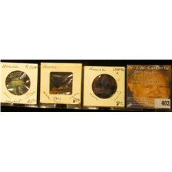 (2) Different Hoover Political Pocket tabs & an Elephant Collar button  Hoover . 'Doc' valued this g