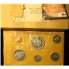 Image 1 : 1966 Canada six-piece Mint Set with .800 Fine Silver Voyageur Dollar in original envelope and packin
