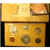 Image 2 : 1966 Canada six-piece Mint Set with .800 Fine Silver Voyageur Dollar in original envelope and packin