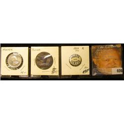 Hoover Presidential Medal, Pocket tab, &  Hoover and Curtis  Pin-back. 'Doc' valued this group at $2