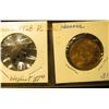 Image 3 : (3) Hoover Presidential Medals and an Elephant "Hoover" Pin-back. 'Doc' valued this group at over $4