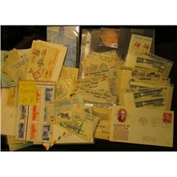 Interesting collection of both new and used U.S. Stamps including First Day Covers, Souvenir sheets,