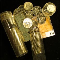 (80) Gem BU 1866 Canada Nickels in plastic tubes.