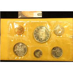 1965 Canada six-piece Mint Set with .800 Fine Silver Voyageur Dollar in original cellophane and enve