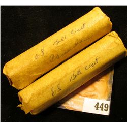 (2) 1968 Gem BU Rolls of Canada Cents in paper wrappers. (100 pcs.).