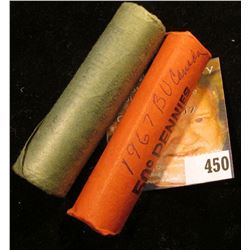 1867-1967 Gem BU Rolls of Canada Confederation "Hare" Nickels & "Dove" Cents. (90 pcs.)