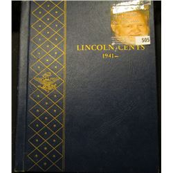 1941-68 Partial Lincoln Cent Set in a Deluxe Whitman Album. Includes some BU.