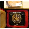 Image 1 : 1871-1971 British Columbia encased .500 Fine Silver Dollar in original box of issue. Prooflike.