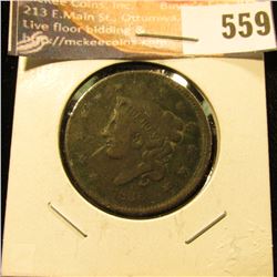 1836 U.S. Large Cent, G. Light corrosion.