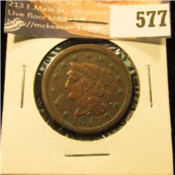 1847 U.S. Large Cent, G.