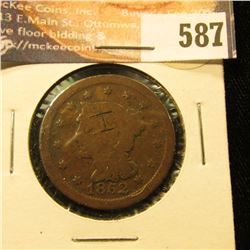 1852 U.S. Large Cent, AG.