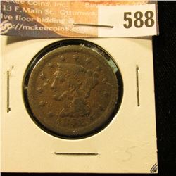 1852 U.S. Large Cent, VG.