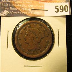 1853 U.S. Large Cent, VG.