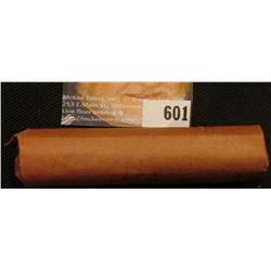 1919 P Solid Date Roll of Lincoln Cents in a paper wrapper.