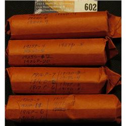 (200) U.S. Lincoln Cents dating before 1928 in paper wrappers.