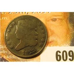 1805 U.S. Half Cent, VG, bent & digs.