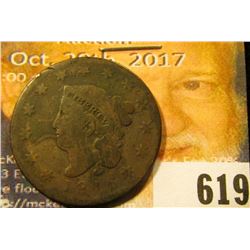 1816 U.S. Large Cent, G-VG.