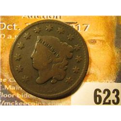 1821 U.S. Large Cent, VG, Weak date.