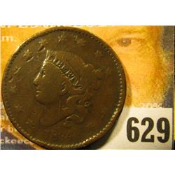 1834 U.S. Large Cent, Fine.