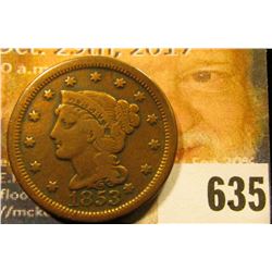 1853 U.S. Large Cent, Fine