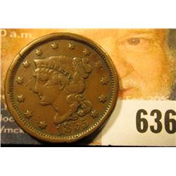 1855 U.S. Large Cent, VF.