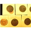 Image 2 : (7) U.S. Large Cents 1818-1826 with Various wear and damages.