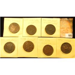 (7) U.S. Large Cents 1840-1846 with Various wear and damages.